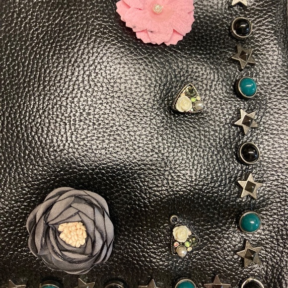 NWT Southern Sparkle Black Embellished Clutch Wristlet/Crossbody - Picture 2 of 16